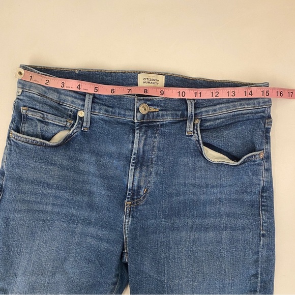 Citizens of Humanity || Ella Mid Rise Slim Jeans in Sundial Blue 29 - Picture 9 of 11